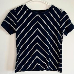 Navy J. Crew Classic 90’s Crop T